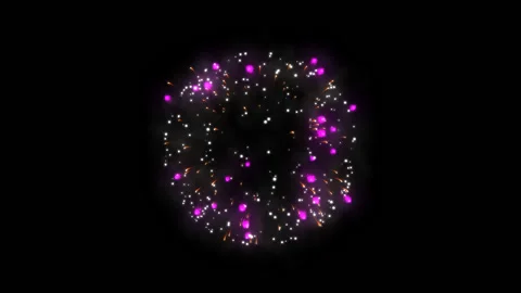 Festive Firework 06 Stock Footage 107687313