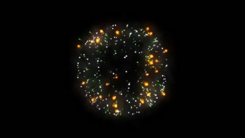 Festive Firework 08 Stock Footage 107687328
