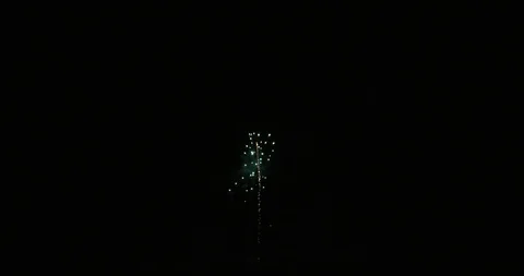 Festive fireworks in the black sky. Stock Footage 123590059