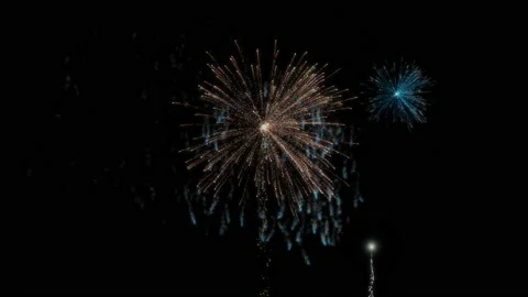 Festive fireworks Stock-Footage 226300857