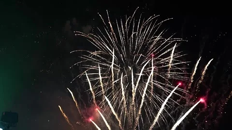 Festive fireworks Stock Footage 317118649