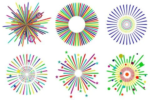 Festive fireworks 스톡 일러스트