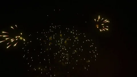 Festive fireworks new year Video stock 80946024