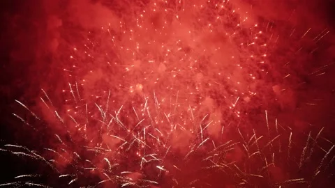 Festive fireworks in the night sky 스톡 동영상 162228653