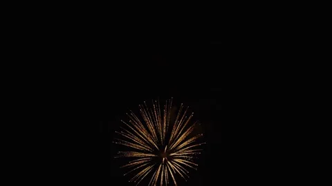 Festive fireworks slowed down several times Stock Footage 334590983