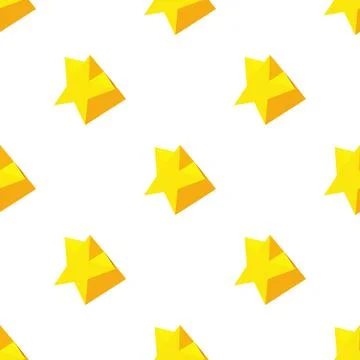 Festive five-pointed star pattern seamless vector Illustrazione stock