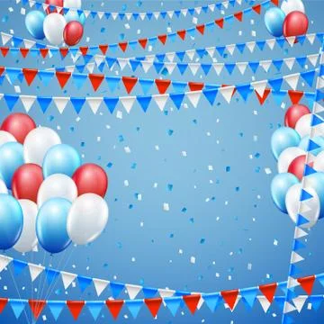 Festive flags background Stock Illustration