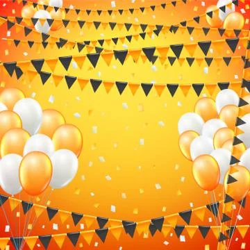 Festive flags background Stock Illustration