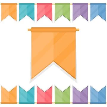 Festive Flags Stock Illustration