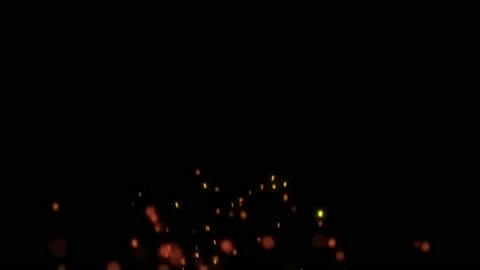 Festive floating gold particles, dust. Shining golden sparkles 動画素材 112194695