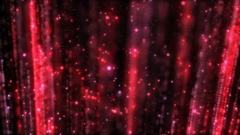 Festive floating particles, dust. Shining sparkles. Bokeh Christmas lights Stock Footage 112232053