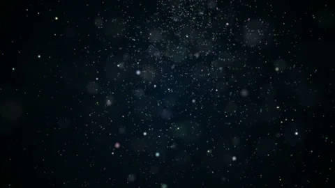 Festive floating particles, dust. Shining sparkles. Bokeh Christmas Stock Footage 112233686