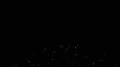 Festive floating particles, dust. Shining sparkles. Bokeh Christmas lights Stock Footage 112234321