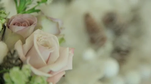 Festive floristic and beautiful decor Stock Footage 59857384