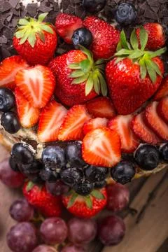 Festive fruit cake Stock Photos