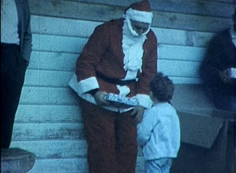 Festive Fun: Santa's Special Visit to an Australian Christmas Party (1969) Stock-Footage 169834728