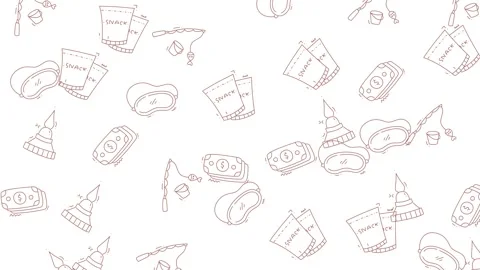 Festive Fun - A Whimsical Christmas Pattern Animation. Stock Footage 320165177