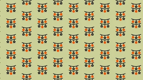Festive Garland Pattern Background for Celebrations and Decorations. Stock Footage 325376195