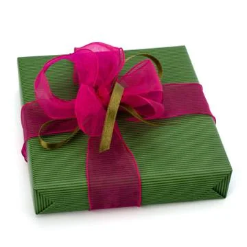 Festive gift box Stock Photos