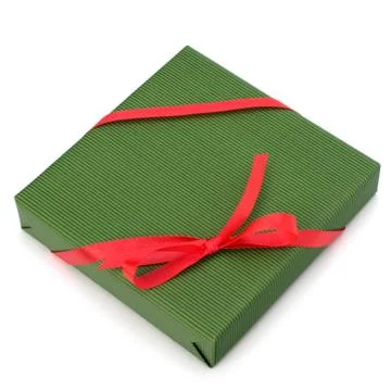 Festive gift box Stock Photos