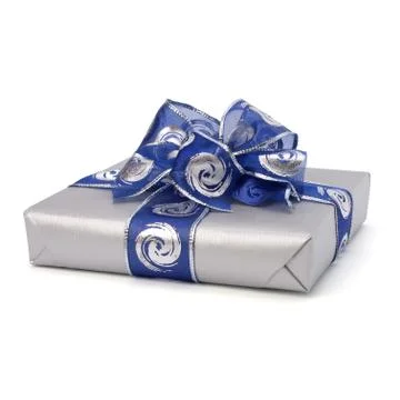 Festive gift box Stock Photos