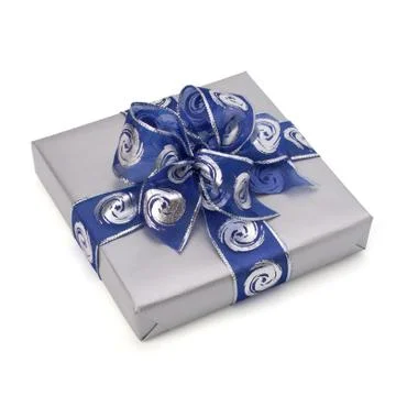 Festive gift box Stock Photos