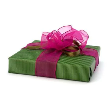 Festive gift box Stock Photos