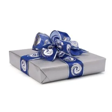 Festive gift box Stock Photos