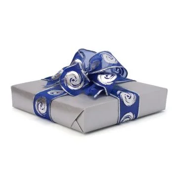 Festive gift box Stock Photos