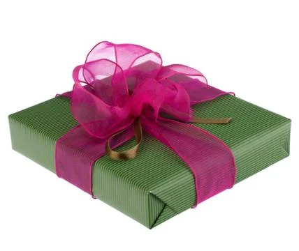 Festive gift box Stock Photos