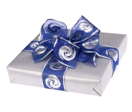 Festive gift box Stock Photos