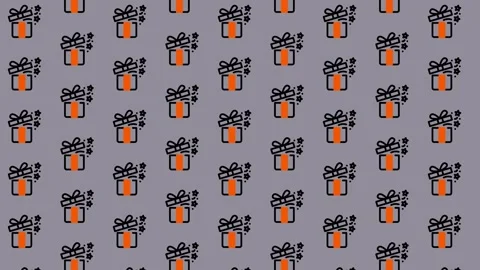 Festive Gift Pattern - A Joyful Celebration of Giving. Stock Footage 325376326
