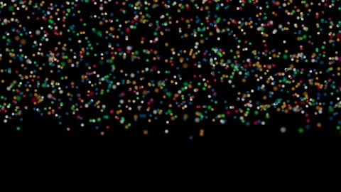 Festive glowing dust particles float against a dark backdrop 스톡 동영상 341409095