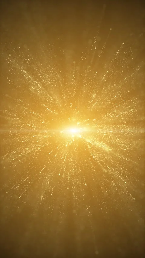 Festive gold colored shine particles loop motion vertical background Stockbeeldmateriaal 341830141