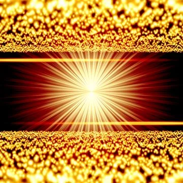 Festive gold pattern Stockillustratie