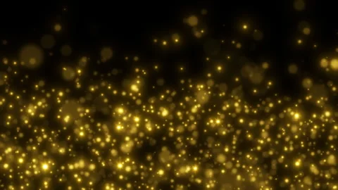Festive golden particles in motion Vidéo 267564408