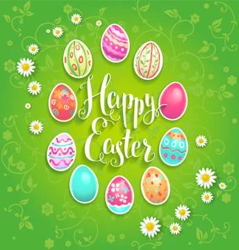 Festive green background Stock Illustration