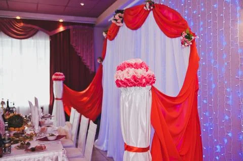 Festive hall for wedding 2247. Stock Photos