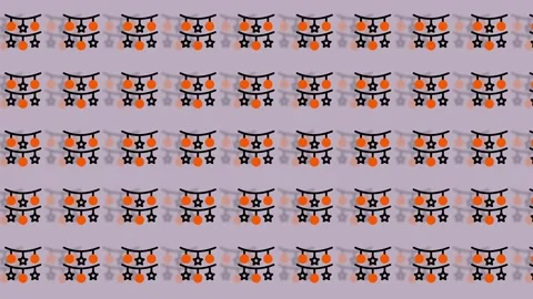 Festive Halloween Pattern - A Spooky and Fun Background. Stock-Footage 325376639