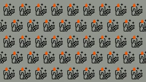 Festive Hanukkah Pattern - A Celebration of Light and Tradition. Stock Footage 325376638