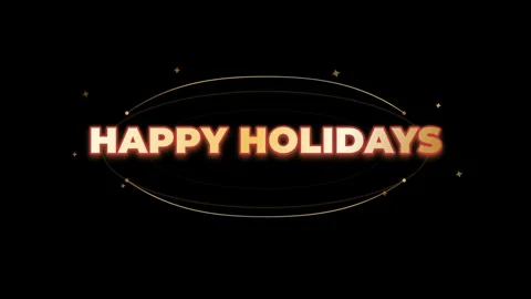 Festive Happy Holidays Premium Text Animation Holiday Greeting Animation Stock Footage 333782111