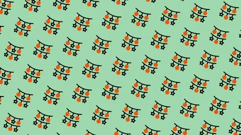 Festive Holiday Garland Pattern Background for Celebrations. Stock Footage 325376665