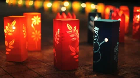 Festive illumination 库存影片 21366139