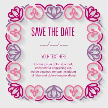 Festive invitation card Stock Illustration
