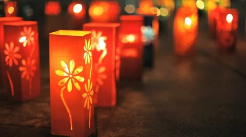 Festive lanterns 库存影片 21334561