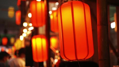 Festive Lanterns Light Up the Chinese New Year Video stock 330280554
