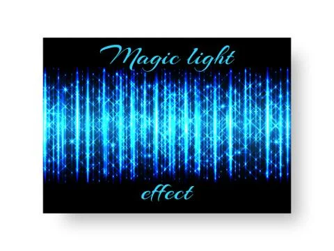 Festive leaflet with neon light Stock Illustration