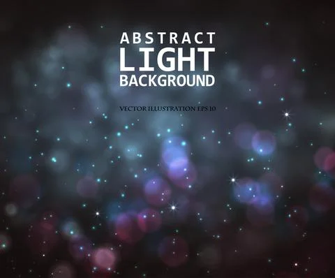 Festive light background with bokeh Stock Illustration