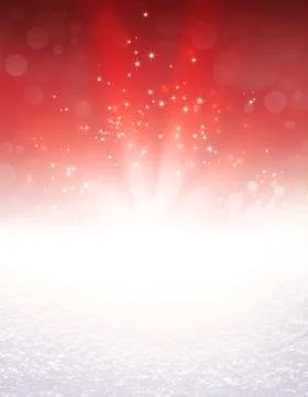 Festive light explosion on snow Stock-Fotos
