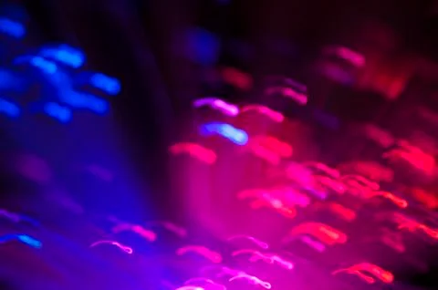 Festive lights and circles Stock Illustration